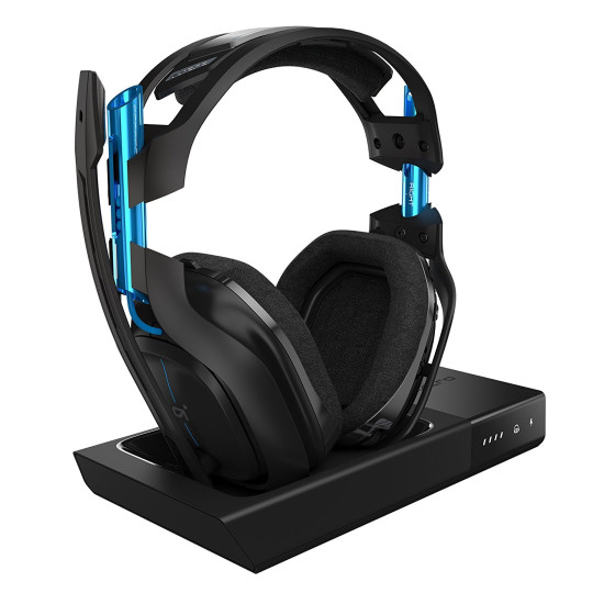 ASTRO Gaming A50 3rd Generation Gaming Headset 7.1 - Black / Blue - PS4 - PC Windows 7-8-10