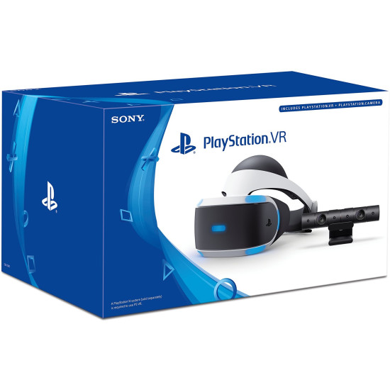 Sony PlayStation VR PS4 Virtual Reality Headset PSVR Used With Box