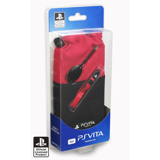Officially Licensed 4Gamers Clean n Protect Kit - Red - PlayStation Vita