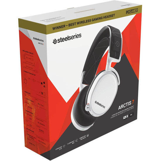 SteelSeries Arctis 7 - Wireless Gaming Headset - White