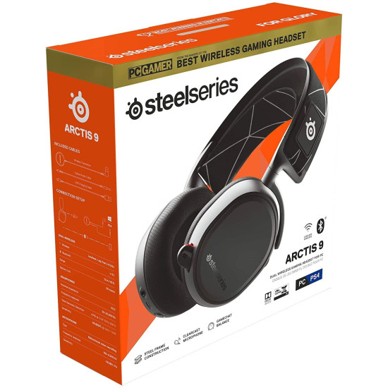 SteelSeries Arctis 9 - Dual Wireless Gaming Headset - Black