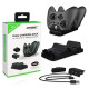 DOBE Dual Charging Dock Controller Charger+2pcs Rechargeable Batteries - black - Xbox One