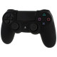 ZEDLABZ PS4 Controller Silicon Skin Protective Cover With Ribbed Handle Grip - BLACK | PS4