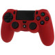 ZEDLABZ PS4 Controller Silicon Skin Protective Cover With Ribbed Handle Grip - RED| PS4