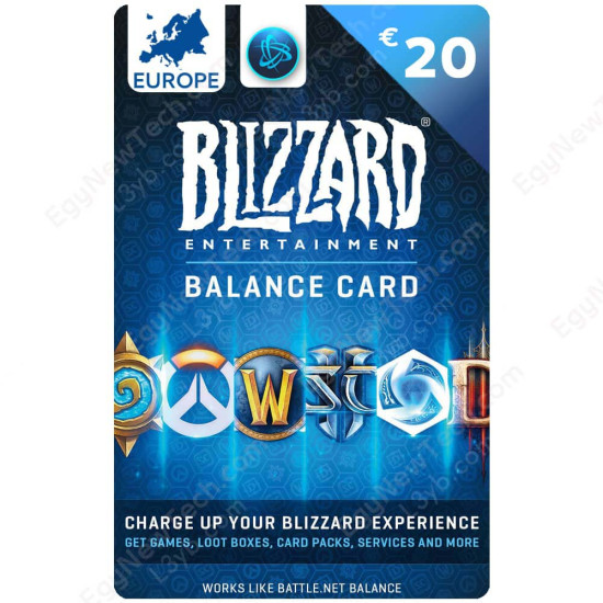 €20 Blizzard Europe Gift Card - Battle.net Digital Code