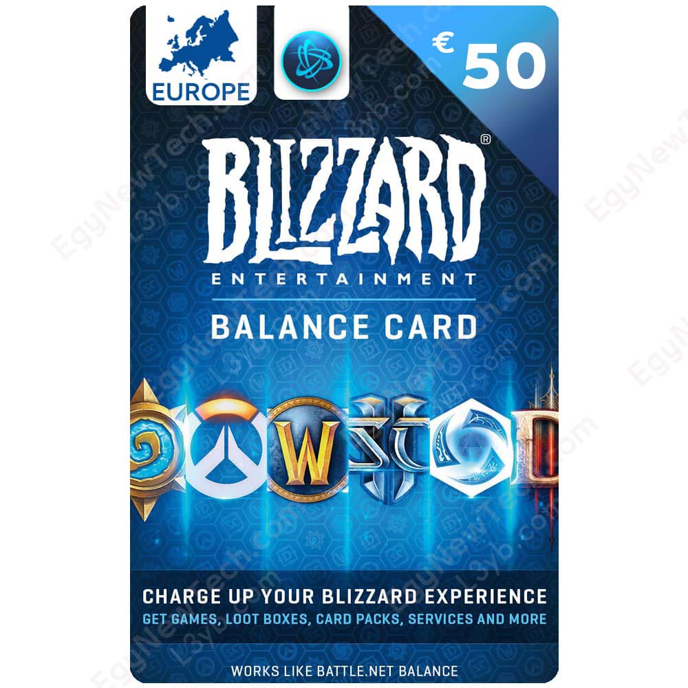 EU/FR Blizzard Battle.net Gift Card 50 EUR Key €50 EURO Blizzard BattleNet Code 