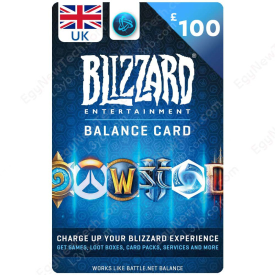 £100 Blizzard UK Gift Card - Battle.net Digital Code