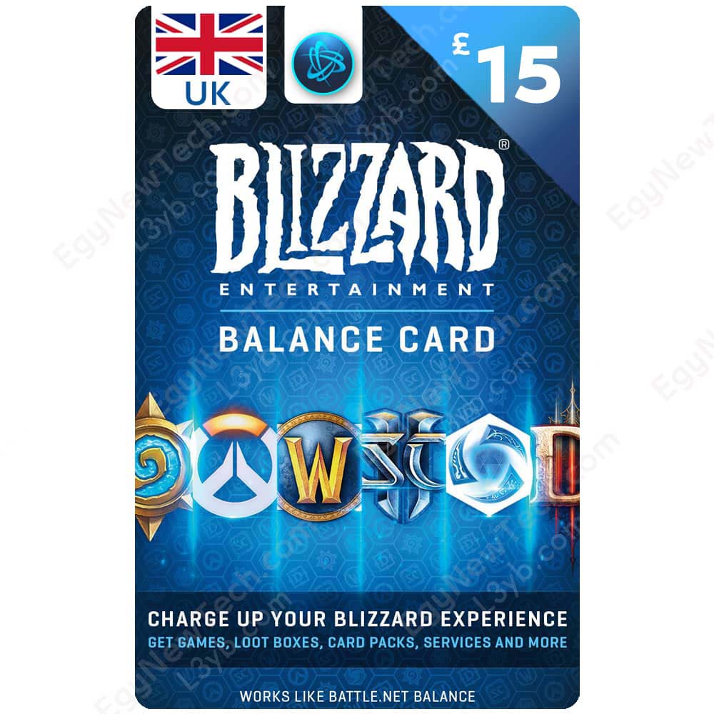 Blizzard Entertainment £15 Blizzard UK Gift Card - Battle.net Digital Code