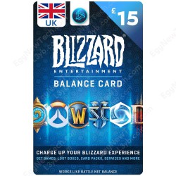 Blizzard Battle.net Gift Card £15 UK - Instant Digital Code