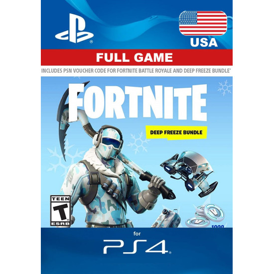 Fortnite: Deep Freeze Bundle - USA Digital Code - PlayStation 4