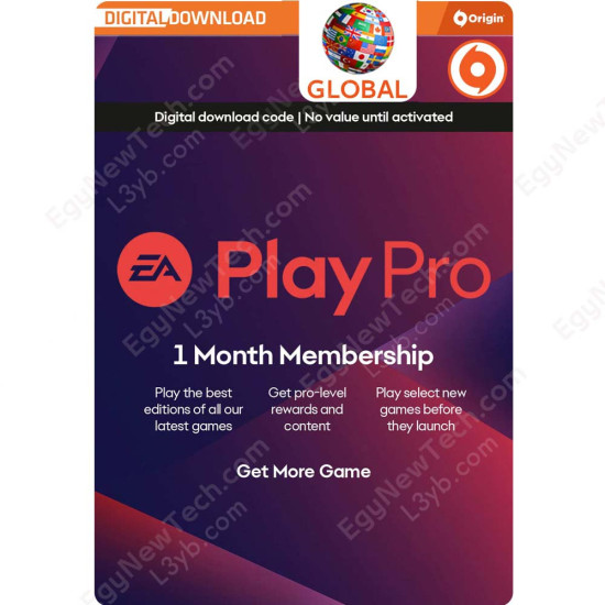 1 Month Global EA Play Pro Subscription for PC Origin - Digital Code