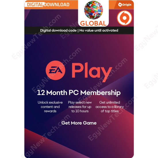 1 Month Global EA Play Subscription for PC Origin - Digital Code