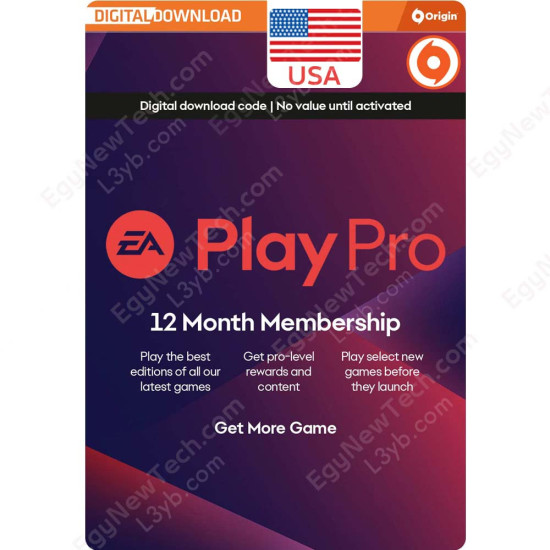 12 Month USA EA Play Pro Subscription for PC Origin - Digital Code