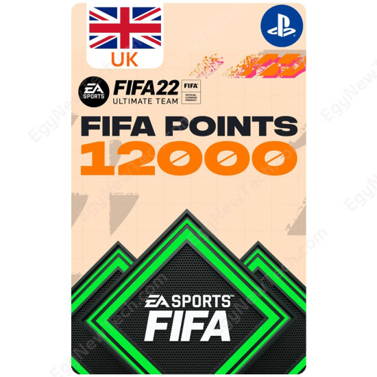FIFA 22 Ultimate Team - 12000 UK FUT Points - PlayStation - Digital Code