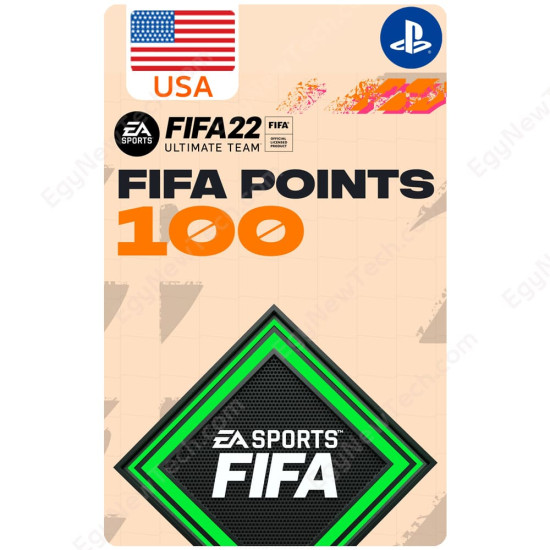 FIFA 22 Ultimate Team - 100 USA FUT Points - PlayStation - Digital Code