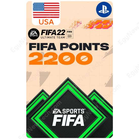 FIFA 22 Ultimate Team - 2200 USA FUT Points - PlayStation - Digital Code
