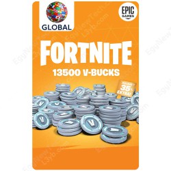 $100 Fortnite 13,500 V-Bucks - Global - PC Epic Games - Digital Code