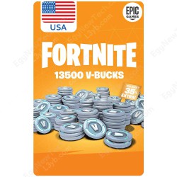 $100 USA Fortnite 13,500 V-Bucks - PC Epic Games - Digital Code
