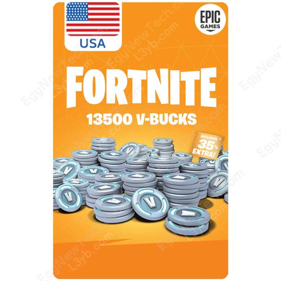 $100 USA Fortnite 13,500 V-Bucks - PC Epic Games - Digital Code $100 USA Fortnite 13,500 V-Bucks - PC Epic Games - Digital Code