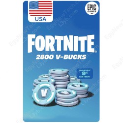 $30 USA Fortnite 2,800 V-Bucks - PC Epic Games - Digital Code