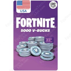 $50 USA Fortnite 5000 V-Bucks - PC Epic Games - Digital Code