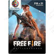 Free Fire 210 - 21 Diamond - Global - Digital Code