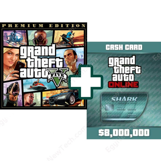 Grand Theft Auto Online : Megalodon Shark Cash Card, Rockstar Games, PC, [Digital Download]