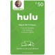 $50 Hulu - Digital Code