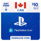 CDN$10 Canada PlayStation Store Gift Card - Digital Code