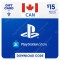 CDN$15 Canada PlayStation Store Gift Card - Digital Code