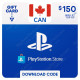 CDN$150 Canada PlayStation Store Gift Card - Digital Code