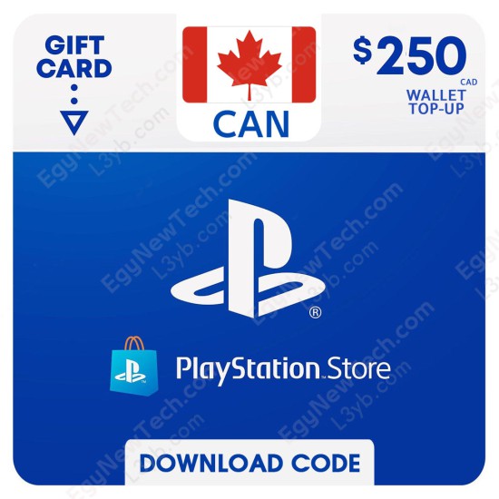 CDN$250 Canada PlayStation Store Gift Card - Digital Code