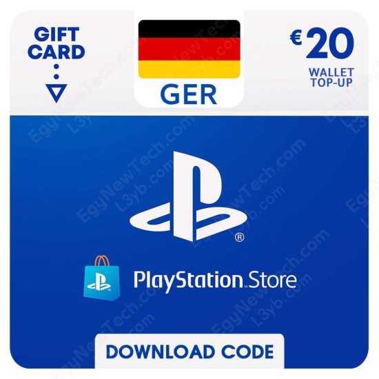 PlayStation Store Gift Card €20 Germany - Instant Digital Code front cover