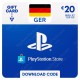 PlayStation Store Gift Card €20 Germany - Instant Digital Code front cover