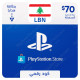 $70 Lebanon PlayStation Store Gift Card - Digital Code