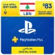 PlayStation Store Gift Card $83 Lebanon - Instant Digital Code front cover