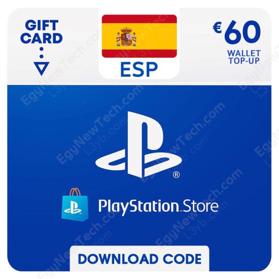 PlayStation Store Gift Card €60 Spain - Instant Digital Code front cover