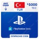PlayStation Store Gift Card ₺5000 Turkey - Instant Digital Code front cover