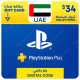 $34 UAE PlayStation Plus Gift Card - Digital Code