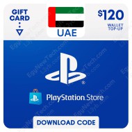 بطاقه بلايستيشن ستور اماراتي 120 دولار - كود رقمي فوري