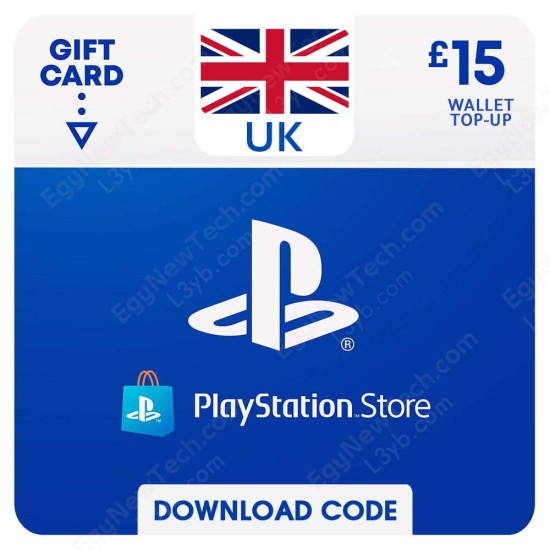 15 £ UK PlayStation Store Gift Card - Digital Code - EgyNewTech PlayStation Store Gift Card £15 UK - Instant Digital Code front cover