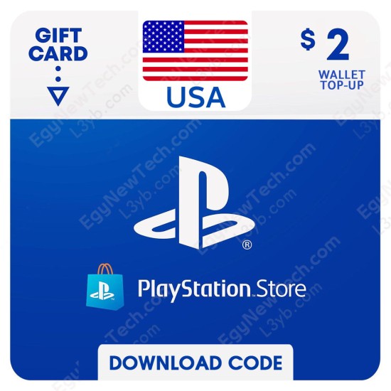 $2 USA PlayStation Store Gift Card - Digital Code