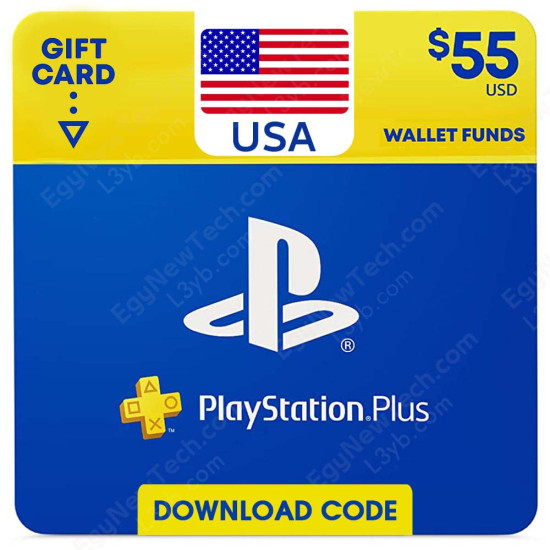$55 USA PlayStation Plus Gift Card - Digital Code