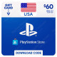 $60 USA PlayStation Store Gift Card - Digital Code
