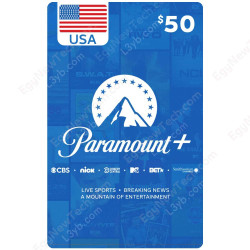 $50 Paramount Plus CBSi - Gift Card - Digital Code $50 Paramount Plus CBSi - Gift Card - Digital Code