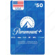 $50 Paramount Plus CBSi - Gift Card - Digital Code