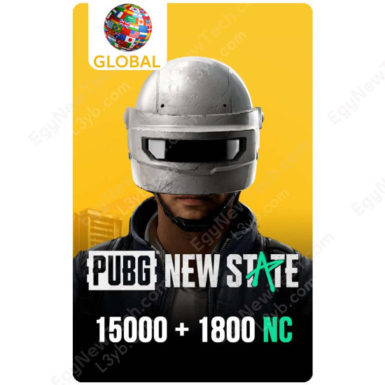 PUBG New State 15000 + 1800 NC - Global - Digital Code