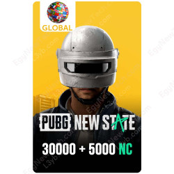 ببجي نيو ستيت  ٣٠٠٠٠ + ٥٠٠٠ ان سي - جلوبال - كود رقمي ببجي نيو ستيت  ٣٠٠٠٠ + ٥٠٠٠ ان سي - جلوبال - كود رقمي