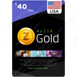 $40 USA Razer Gold - PC - Digital code