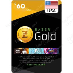 $60 USA Razer Gold - PC - Digital code